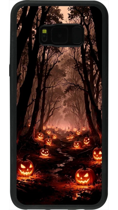 Coque Samsung Galaxy S8+ - Silicone rigide noir Halloween 2025 Road of Terrifying Pumpkins