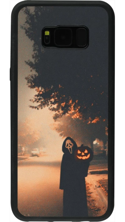 Coque Samsung Galaxy S8+ - Silicone rigide noir Halloween 2025 Scream