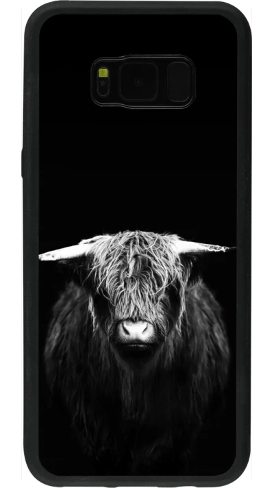 Coque Samsung Galaxy S8+ - Silicone rigide noir Highland calf black