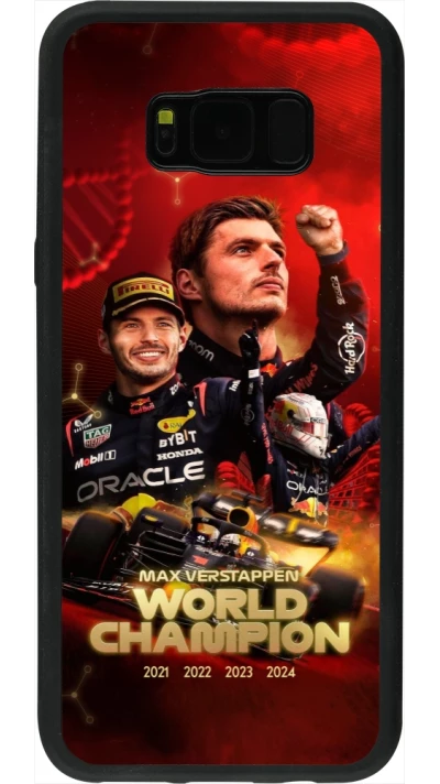 Coque Samsung Galaxy S8+ - Silicone rigide noir Max Verstappen Champion 2023