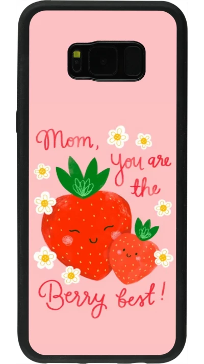 Coque Samsung Galaxy S8+ - Silicone rigide noir Mom 2026 Berry best