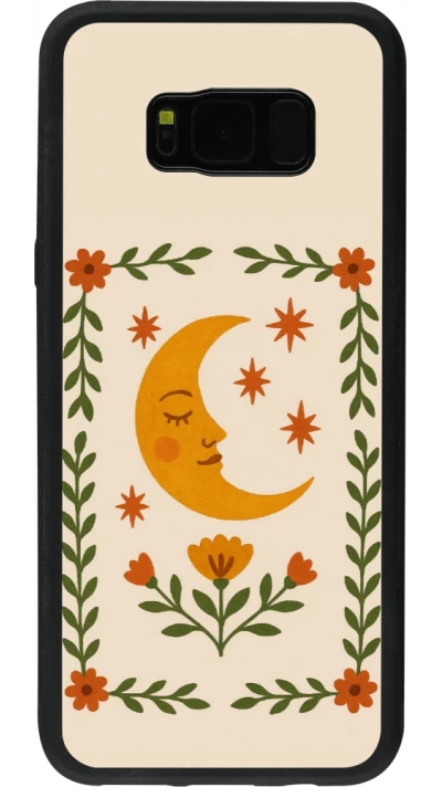 Coque Samsung Galaxy S8+ - Silicone rigide noir Half moon stamp 2026