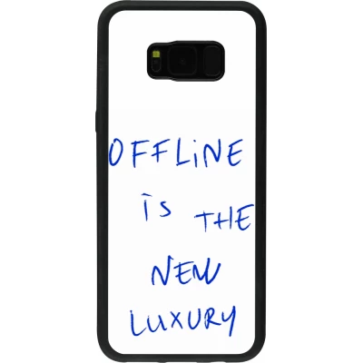 Coque Samsung Galaxy S8+ - Silicone rigide noir Offline is the new luxury