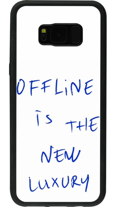 Coque Samsung Galaxy S8+ - Silicone rigide noir Offline is the new luxury