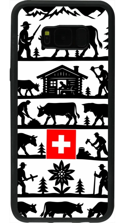 Coque Samsung Galaxy S8+ - Silicone rigide noir Poya Suisse 1