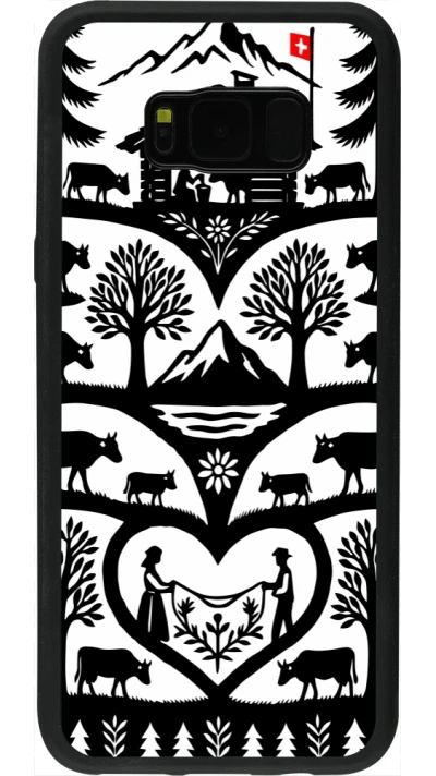 Coque Samsung Galaxy S8+ - Silicone rigide noir Poya Suisse 2