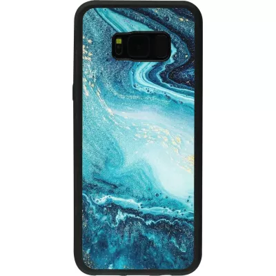 Hülle Samsung Galaxy S8+ - Silikon schwarz Sea Foam Blue