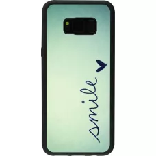 Coque Samsung Galaxy S8+ - Silicone rigide noir Smile