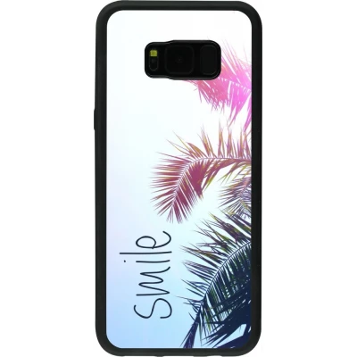 Hülle Samsung Galaxy S8+ - Silikon schwarz Smile 05