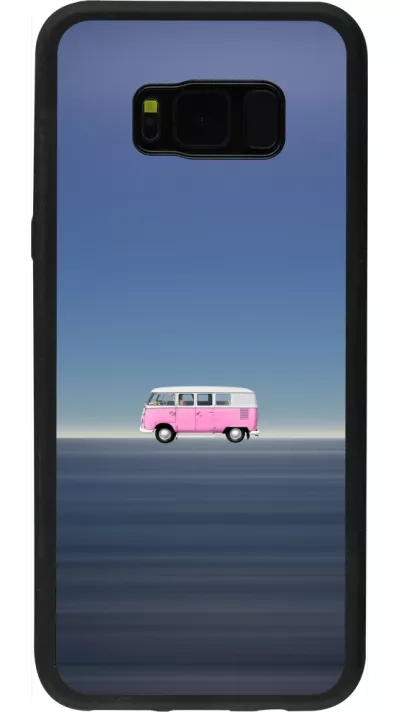 Coque Samsung Galaxy S8+ - Silicone rigide noir Spring 23 pink bus