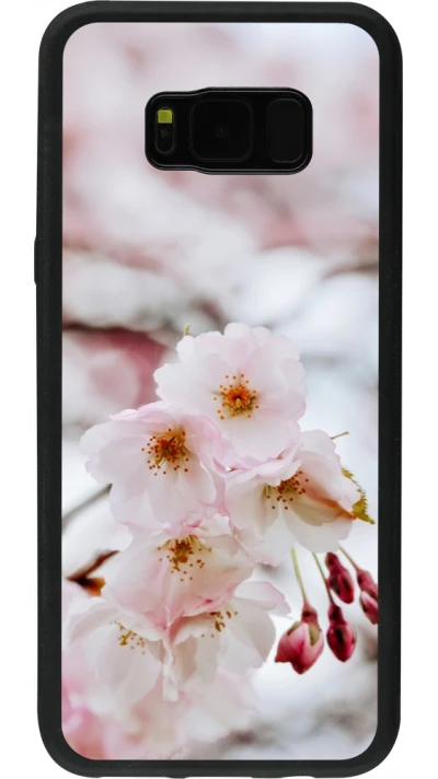 Coque Samsung Galaxy S8+ - Silicone rigide noir Cherry tree Spring 2026