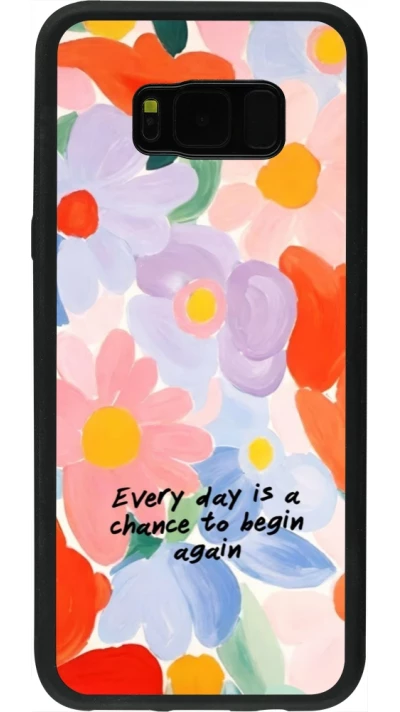 Coque Samsung Galaxy S8+ - Silicone rigide noir Every day is a chance Spring 2026