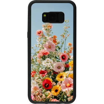 Coque Samsung Galaxy S8+ - Silicone rigide noir Spring flowers Spring 2026