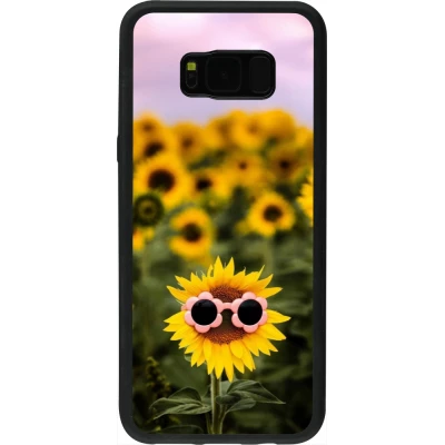 Coque Samsung Galaxy S8+ - Silicone rigide noir Sunflower with glasses Spring 2026