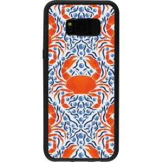 Coque Samsung Galaxy S8+ - Silicone rigide noir Crabs and pearls Summer 2026