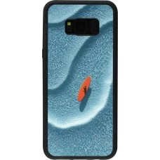 Coque Samsung Galaxy S8+ - Silicone rigide noir Orange surf Summer 2026