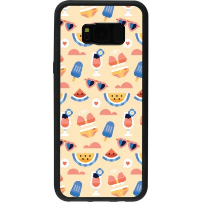 Coque Samsung Galaxy S8+ - Silicone rigide noir Pattern Summer 2026