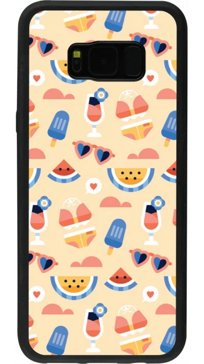 Coque Samsung Galaxy S8+ - Silicone rigide noir Pattern Summer 2026