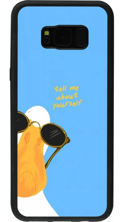 Coque Samsung Galaxy S8+ - Silicone rigide noir Tell me about yourself Summer 2026
