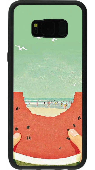 Coque Samsung Galaxy S8+ - Silicone rigide noir Views through a watermelon Summer 2026