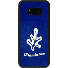 Coque Samsung Galaxy S8+ - Silicone rigide noir Vitamin sea Summer 2026