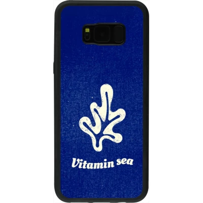 Coque Samsung Galaxy S8+ - Silicone rigide noir Vitamin sea Summer 2026