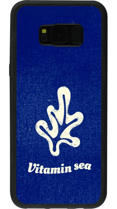Coque Samsung Galaxy S8+ - Silicone rigide noir Vitamin sea Summer 2026