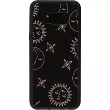 Coque Samsung Galaxy S8+ - Silicone rigide noir Suns and Moons