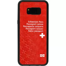 Coque Samsung Galaxy S8+ - Silicone rigide noir Swiss Passport
