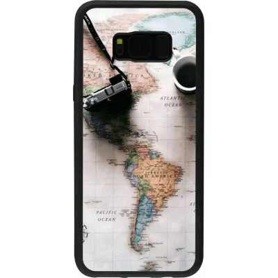 Hülle Samsung Galaxy S8+ - Silikon schwarz Travel 01