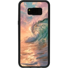 Samsung Galaxy S8+ Case Hülle - Silikon schwarz Wave Sunset