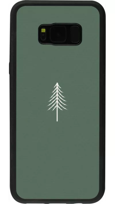 Coque Samsung Galaxy S8+ - Silicone rigide noir Christmas 22 minimalist tree