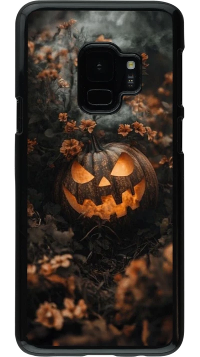 Samsung Galaxy S9 Case Hülle - Halloween 2025 Pumpkin with flowers