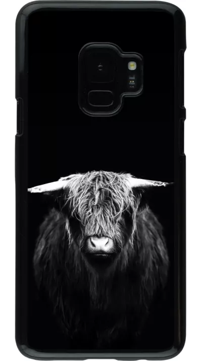 Samsung Galaxy S9 Case Hülle - Highland calf black