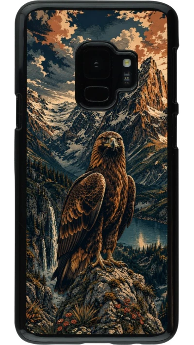 Coque Samsung Galaxy S9 - Linocut Aigle Royal
