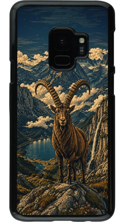 Coque Samsung Galaxy S9 - Linocut Bouquetin