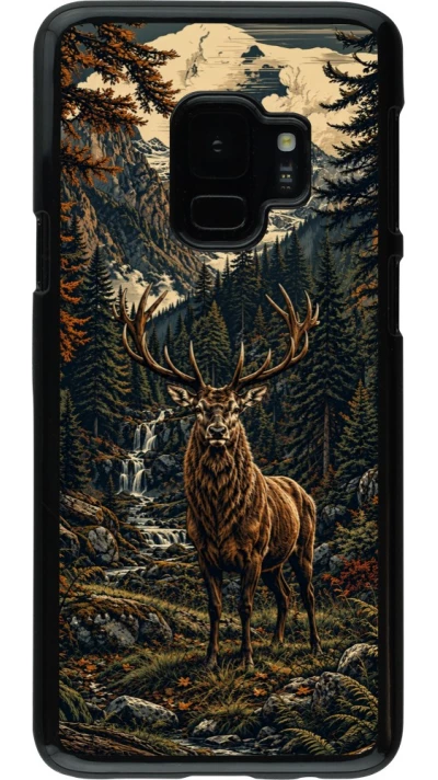 Coque Samsung Galaxy S9 - Linocut Cerf