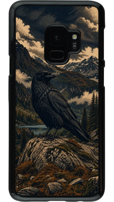 Coque Samsung Galaxy S9 - Linocut Grand Corbeau