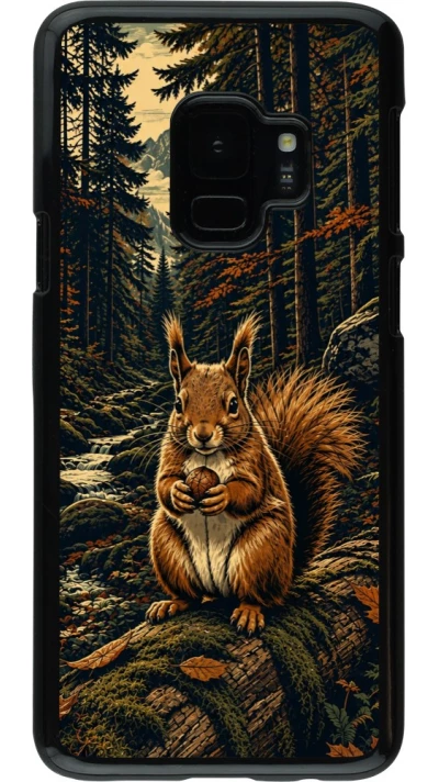 Coque Samsung Galaxy S9 - Linocut Ecureuil