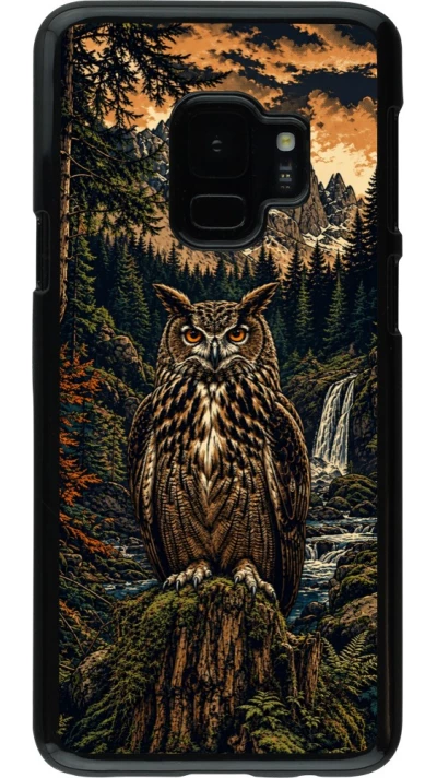 Coque Samsung Galaxy S9 - Linocut Grand-Duc