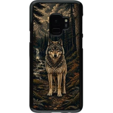 Samsung Galaxy S9 Case Hülle - Linocut Wold