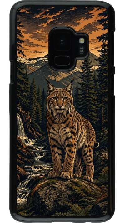 Coque Samsung Galaxy S9 - Linocut Lynx