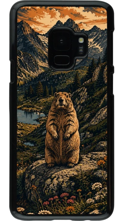 Coque Samsung Galaxy S9 - Linocut Marmotte