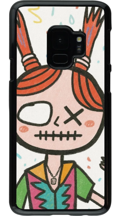 Samsung Galaxy S9 Case Hülle - Little Girl Sketch