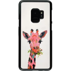 Samsung Galaxy S9 Case Hülle - Pink Girafe Paint