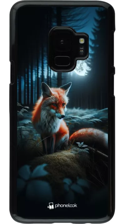 Coque Samsung Galaxy S9 - Renard lune forêt