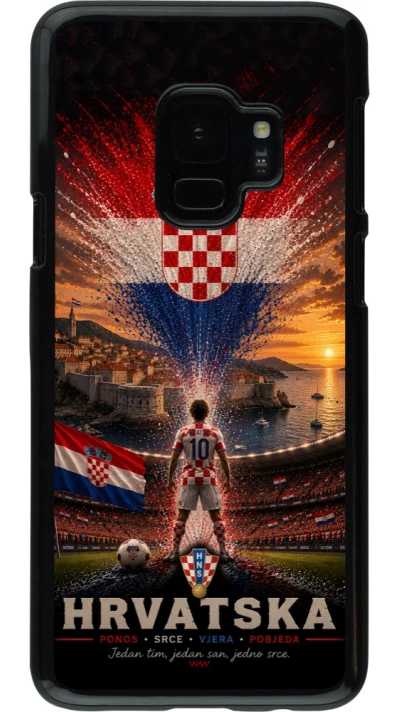 Samsung Galaxy S9 Case Hülle - Fussball Kroatien splash 2026