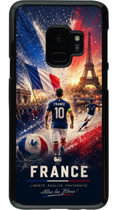 Coque Samsung Galaxy S9 - Football France splash 2026
