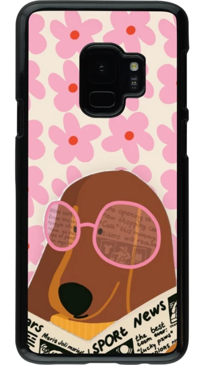 Coque Samsung Galaxy S9 - Dog with newspaper Spring 2026