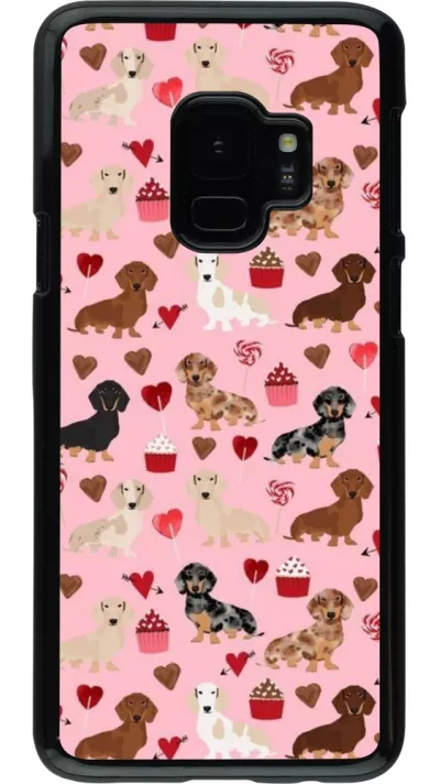 Samsung Galaxy S9 Case Hülle - Valentine 2024 puppy love